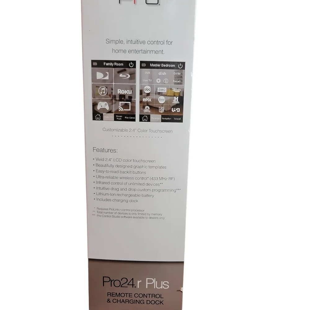 Pro24.r Plus Black Remote Control